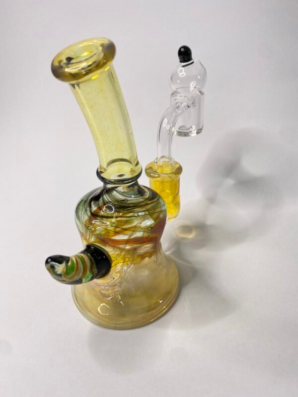Bong rig mediano color + banger y caps