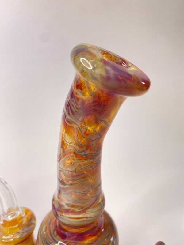 Bong mini rig full color Amber purple