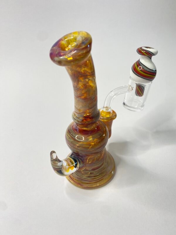 Bong mini rig full color Amber purple