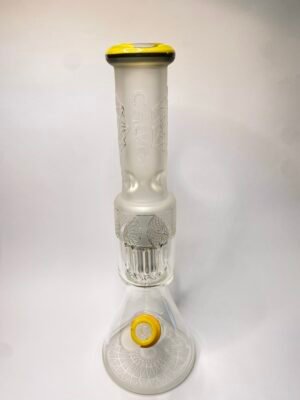 YELLOW SANDBLASTED BEAKER