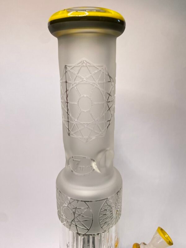 YELLOW SANDBLASTED BEAKER