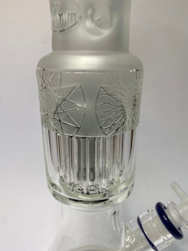BLUE SANDBLASTED BEAKER